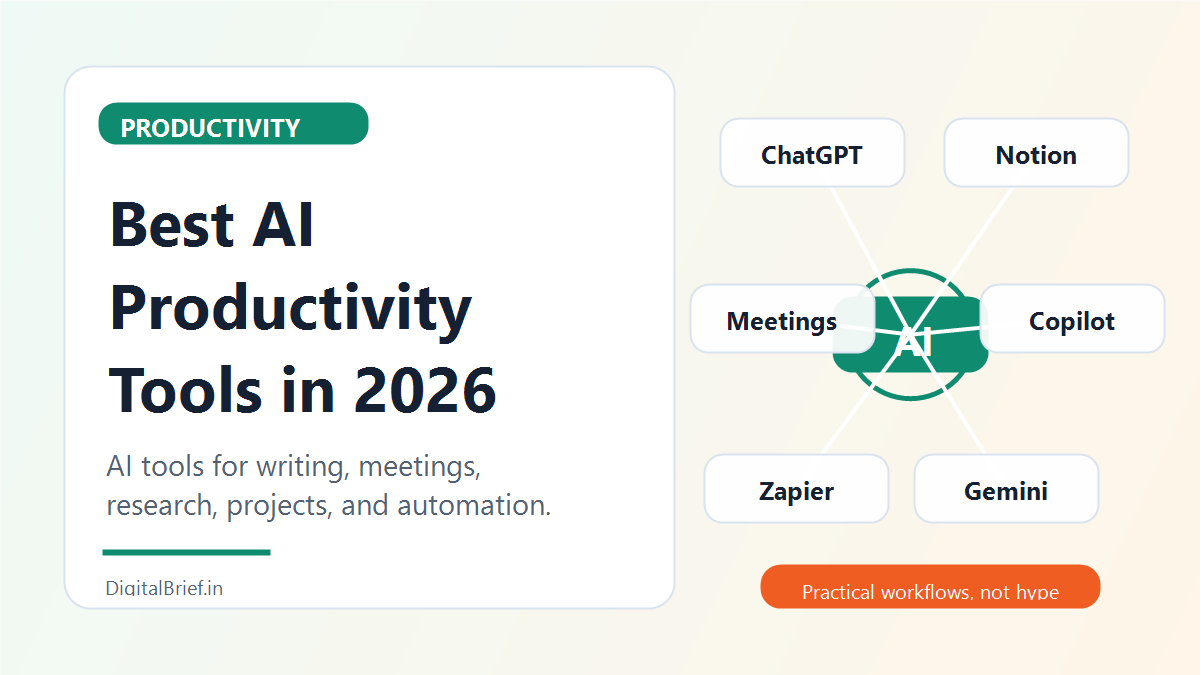Best AI Productivity Tools in 2026: 15 Tools to Save Time and Work Smarter AI Productivity Tools