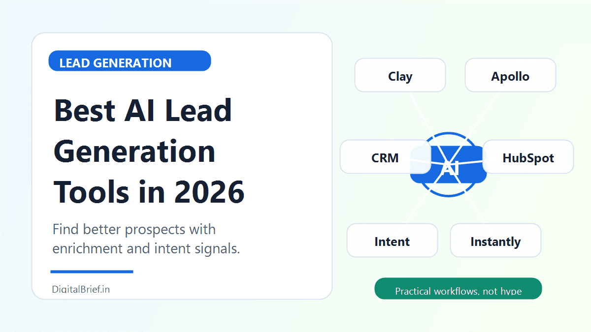 Best AI Lead Generation Tools in 2026: 15 Platforms to Find Better Prospects Best AI Lead Generation Tools in 2026: 15 Platforms to Find Better Prospects featured image