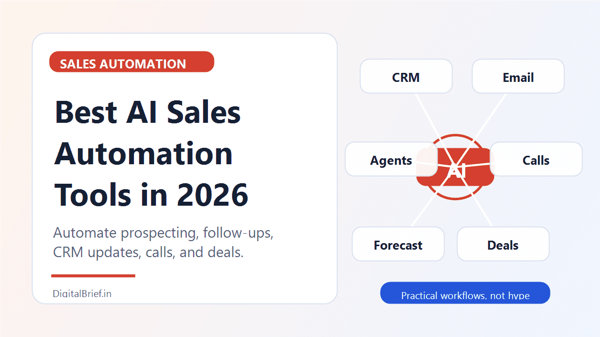 Best AI Sales Automation Tools in 2026: 14 Platforms to Automate Pipeline Growth Best AI Sales Automation Tools in 2026: 14 Platforms to Automate Pipeline Growth featured image